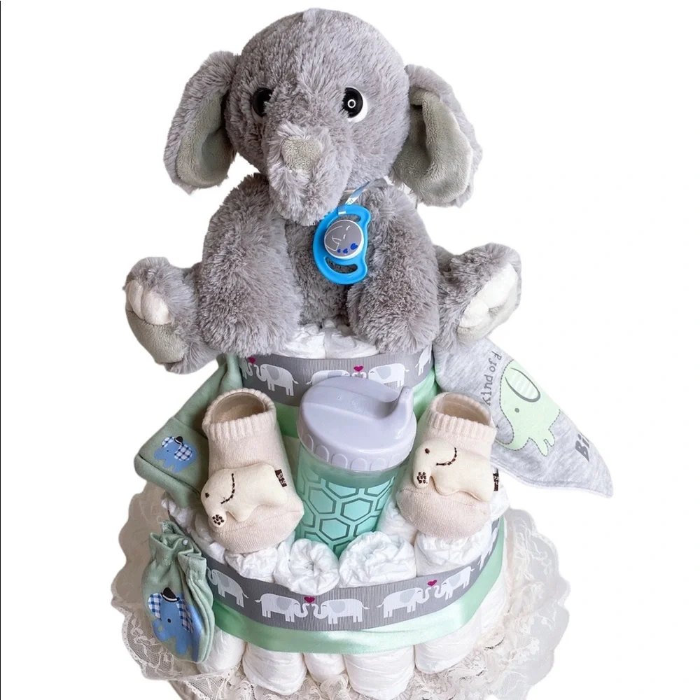 Elephant Diaper Cake